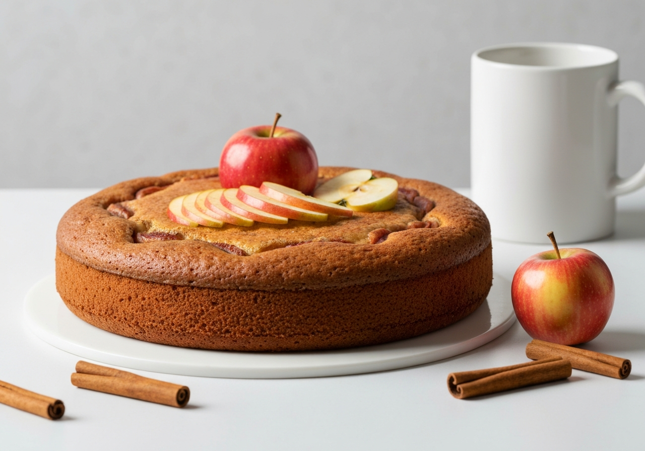 Homemade apple cinnamon cake